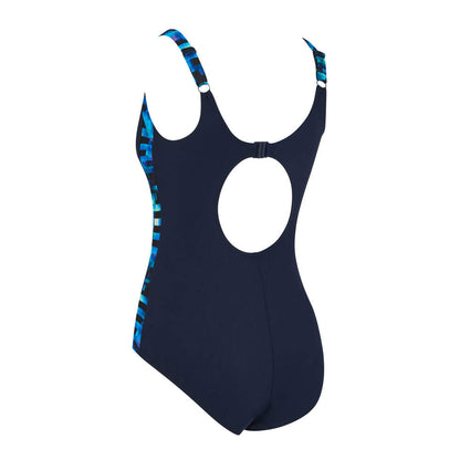 Zoggs Womens Ankor Clipback E+ One Piece - Drone