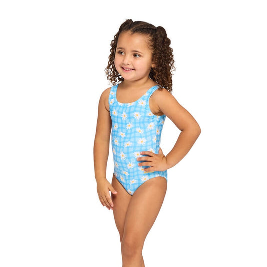 Zoggs Girls Scoopback One Piece - Daisy Check