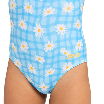Zoggs Girls Scoopback One Piece - Daisy Check