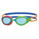 Zoggs Predator Junior Swim Goggles - Blue/Red/Tint Blue