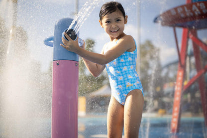 Zoggs Girls Scoopback One Piece - Daisy Check