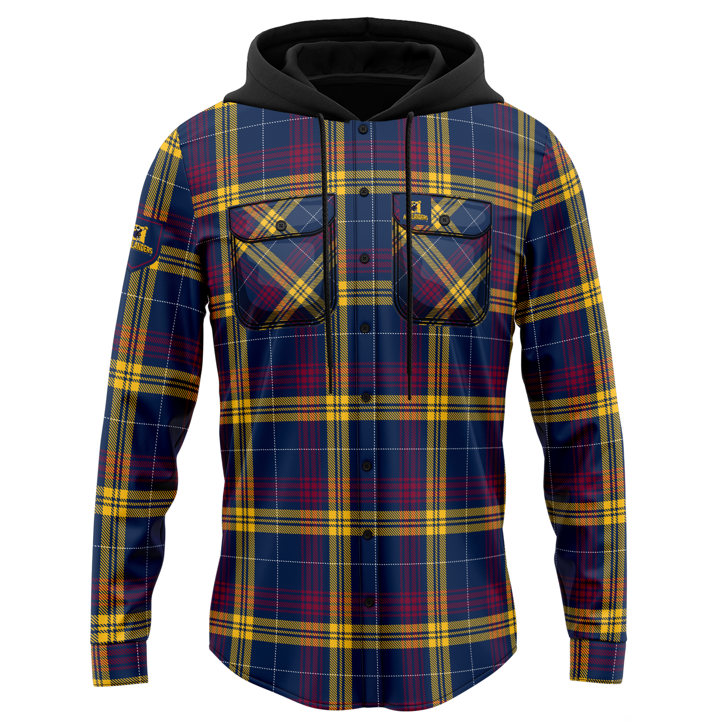 NZ Highlanders Hooded Flannel Shirt