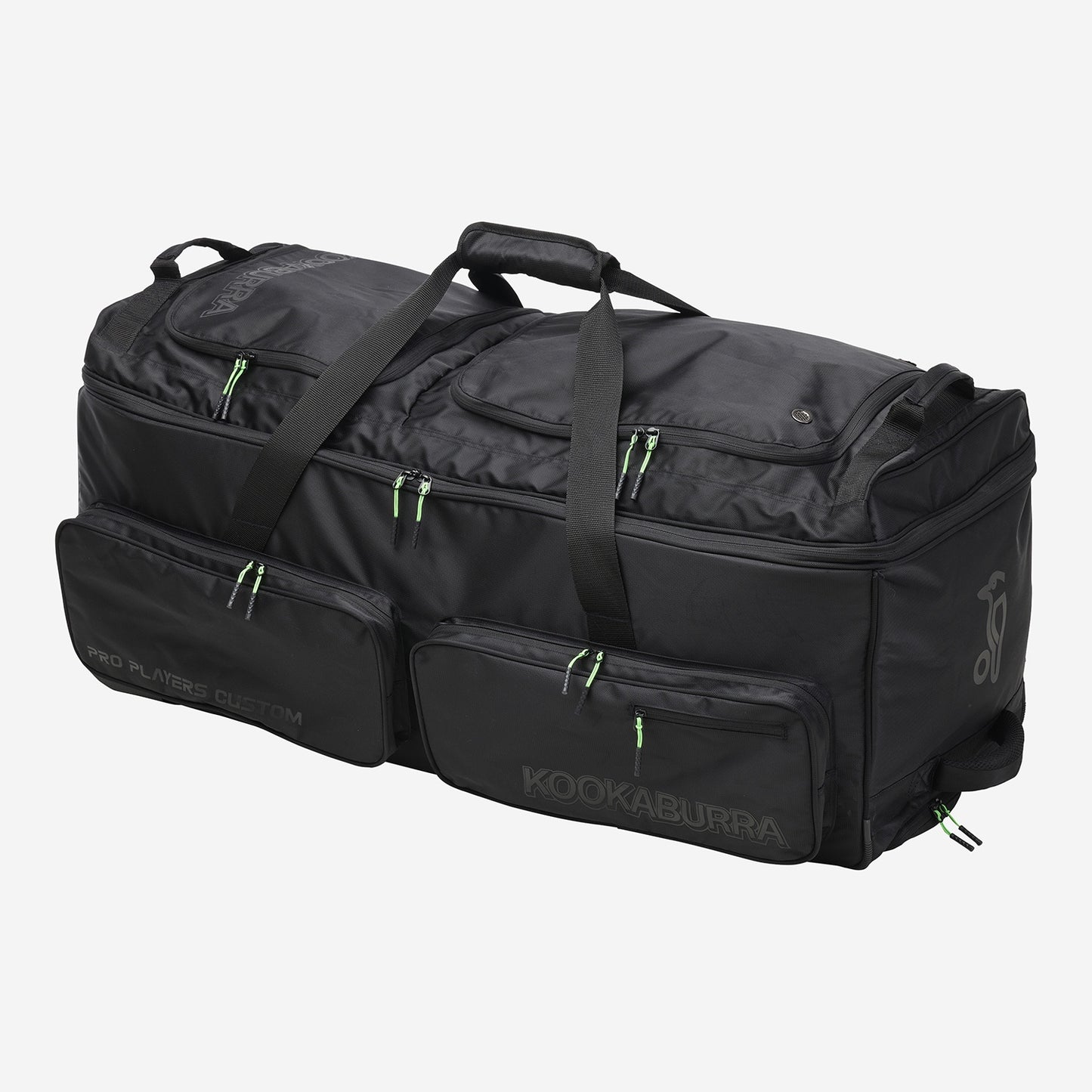 Kookaburra Pro Player Custom Wheel Bag - Black/Lime