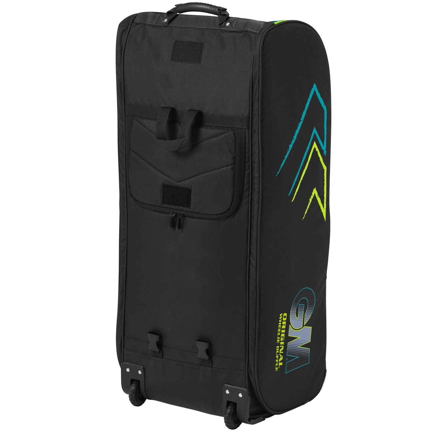 Gunn & Moore Original Wheelie Duffle Bag - Cyan/Fluro Black/Cyan