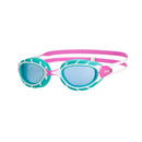 Zoggs Predator Junior Swim Goggles - Pink Turquoise/Tint Blue