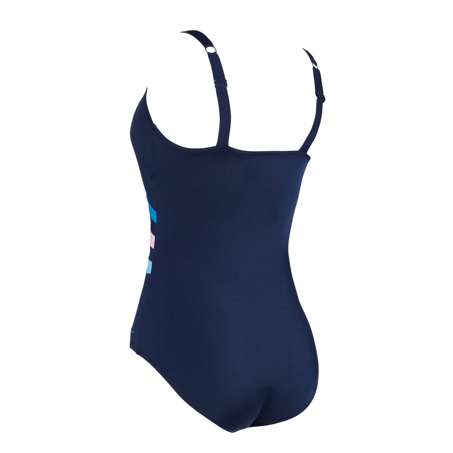 Zoggs Womens Wrap Panel Classicback One Piece - Navy/Blue/Pink