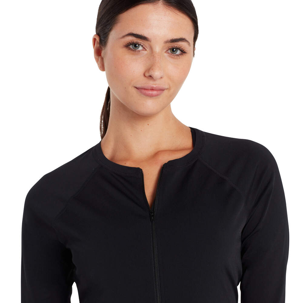 Zoggs Womens Long Sleeve Sun Top - Black