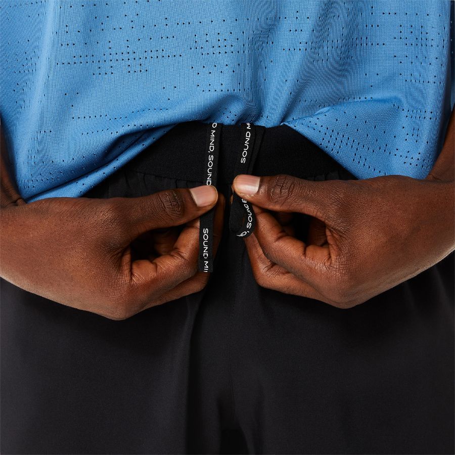 Asics Mens Road 5 Inch Shorts - Black