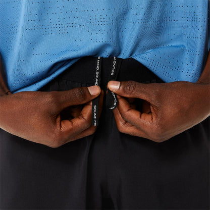 Asics Mens Road 5 Inch Shorts - Black