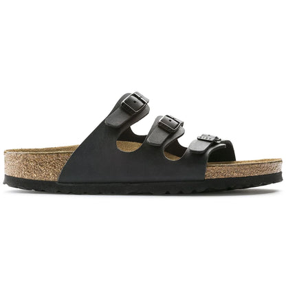 Birkenstock Florida Soft Footbed Birko-Flor Nubuck - Black