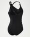 Speedo Womens Shaping V Neck One Piece - Black