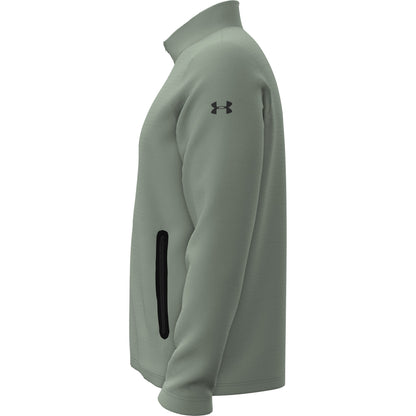 Under Armour Mens Unstoppable Non-Hood Full Zip Jacket - Silica Green/Black