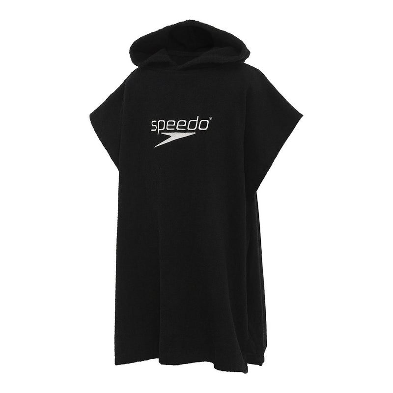 Speedo Junior Hooded Towel - Black/White