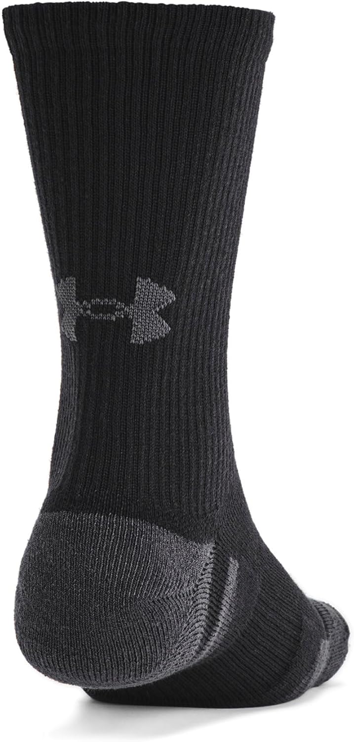 Under Armour Unisex PerformanceTech 6pk Crew - Black