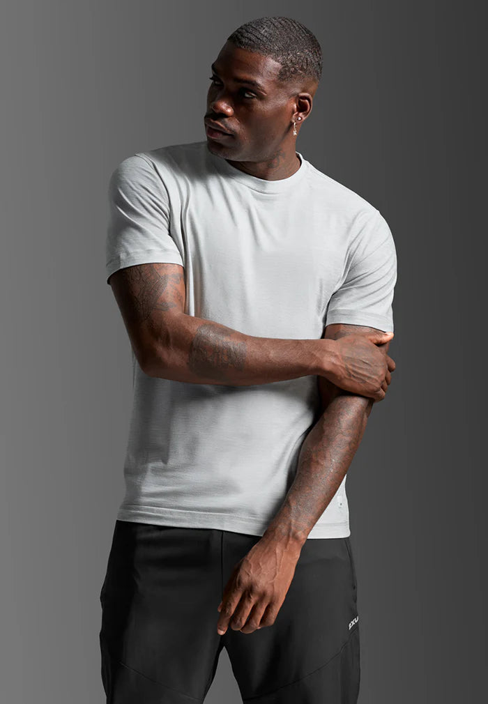 2XU Mens Signature Soft Jersey Tee - Harbor Mist
