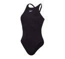 Speedo Womens End+ V Back (Longer Body) Swimsuit - Black