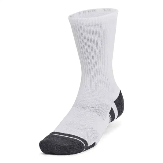 Under Armour Youth Perform Tech Socks 3 Pack - White