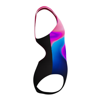 Speedo Girls Digital Placement Splashback - Margarita Pink/Anthracite