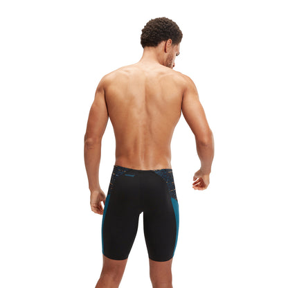 Speedo Mens Eco End+ Max Splice Jammer - Black/Dark Teal