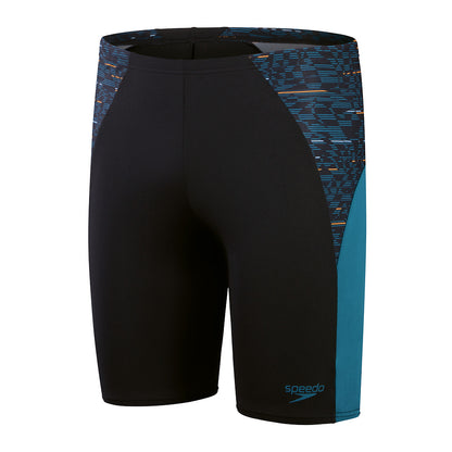 Speedo Mens Eco End+ Max Splice Jammer - Black/Dark Teal