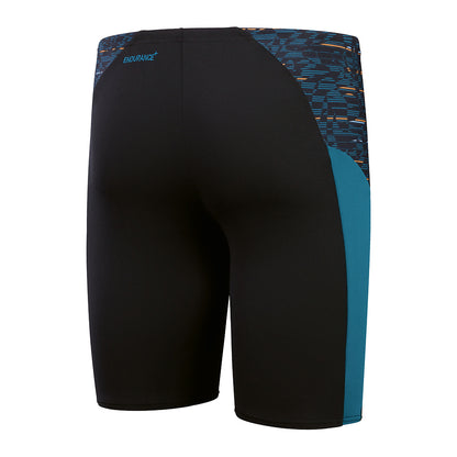 Speedo Mens Eco End+ Max Splice Jammer - Black/Dark Teal