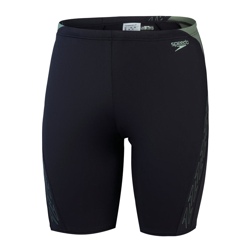 Speedo Mens Hyperboom Splice Jammer - Black/Country Green