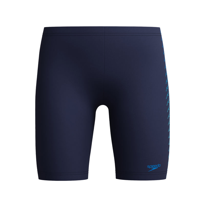 Speedo Junior Boys Plastisol Placement Jammer - Blue