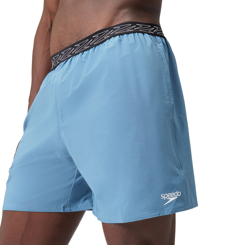 Speedo Mens Hyperboom Band 16 Inch Water Shorts - Washed Blue