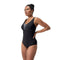 Speedo Womens Shaping Printed Opusgem DD+ One Piece - Black/Oxid Grey/White