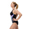 Speedo Womens Shaping Lunalustre One Piece - Black/Pink/Blue/Teal