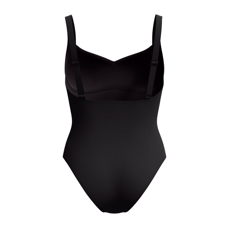 Speedo Womens Shaping Lunalustre One Piece - Black/Pink/Blue/Teal
