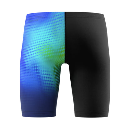 Speedo Boys Print V-Cut Jammer - Black/Green