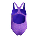 Speedo Girls Hyperboom Allover Medalist One Piece - Indigo Glow