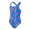 Speedo Girls Hyperboom Allover Medalist One Piece - Siren Red/True Cobalt/Picton Blue