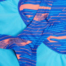 Speedo Girls Hyperboom Allover Medalist One Piece - Siren Red/True Cobalt/Picton Blue