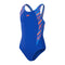 Speedo Girls Hyperboom Splice Muscleback One Piece - True Cobalt/Siren Red/Picton Blue