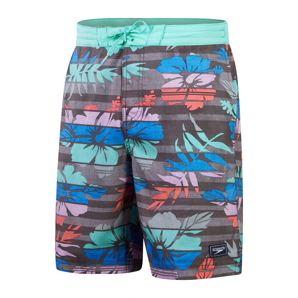 Speedo Mens Print Bondi Basin Boardshort 20 - Volcanic Ash, Maison Floral