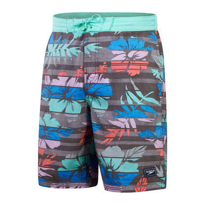 Speedo Mens Print Bondi Basin Boardshort 20 - Volcanic Ash, Maison Floral