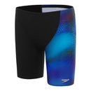 Speedo Boys Tech Digi Allover V-Cut Jammer - Black/True Cobalt/Siren Red