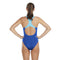 Speedo Womens Placement Medalist One Piece - True Cobalt /Picton Blue