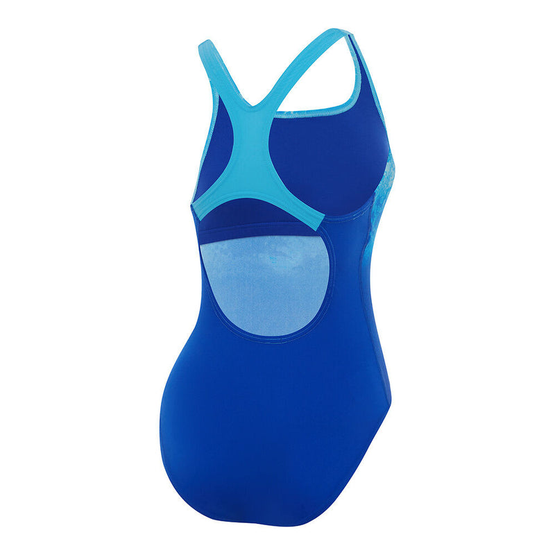 Speedo Womens Placement Medalist One Piece - True Cobalt /Picton Blue