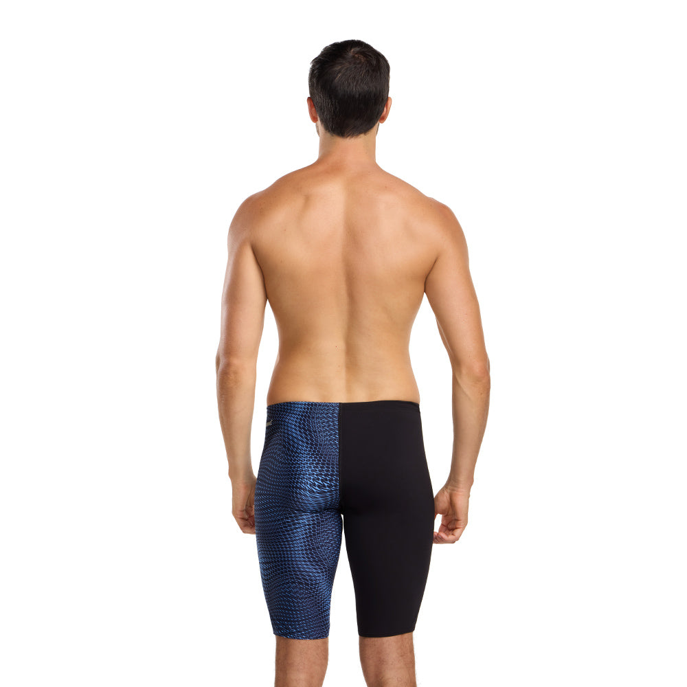 Speedo Mens Placement V-Cut Jammer - Navy/Sugar Blue