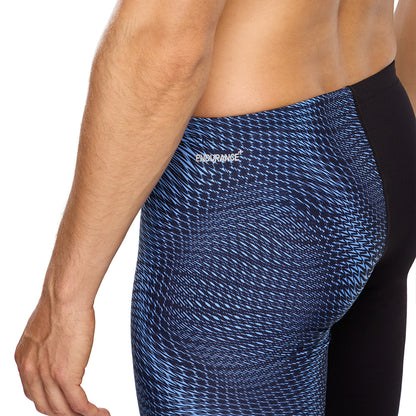 Speedo Mens Placement V-Cut Jammer - Navy/Sugar Blue