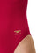 Speedo Womens Solid Flyback 2.0 One Piece - Red