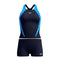Speedo Womens Hypeerboom Splice Tankini 2 Piece - Navy/Azure