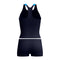 Speedo Womens Hypeerboom Splice Tankini 2 Piece - Navy/Azure