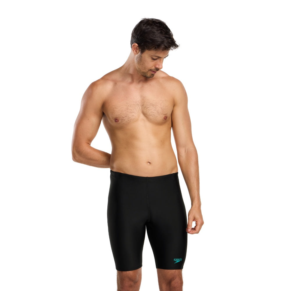 Speedo Mens Sport Logo Jammer - Black/Teal