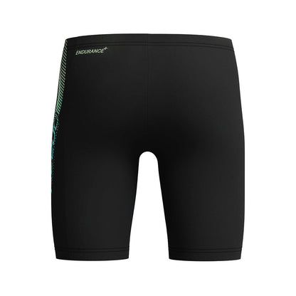 Speedo Junior Boys Sport Logo Jammer - Black/Blue/Mint