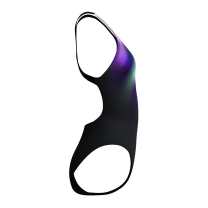 Speedo Womens Placement Printed Powerback One Piece -