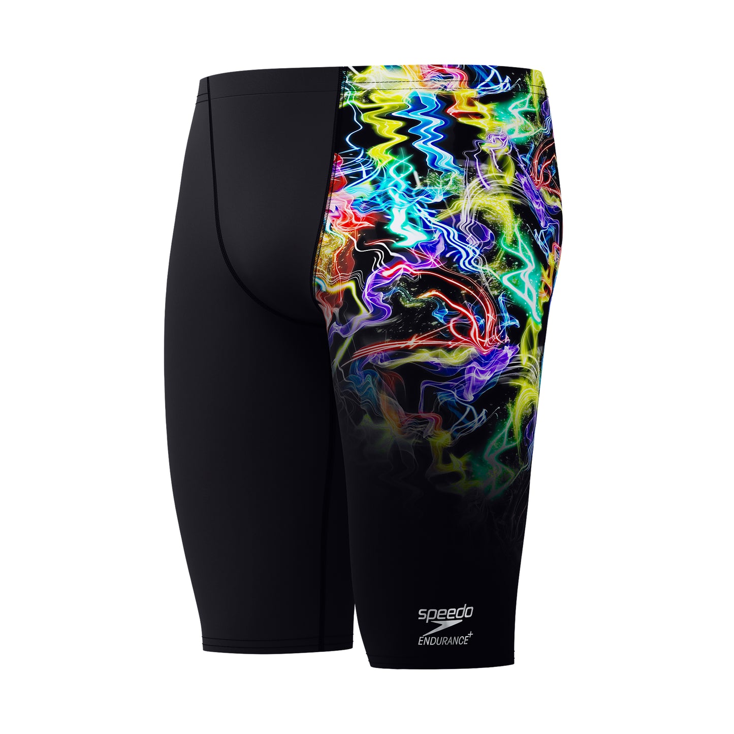 Speedo Boys Placement Printed Jammer - Static Volta-Black